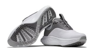 FootJoy Quantum Leather dames golfschoenen, wit/grijs