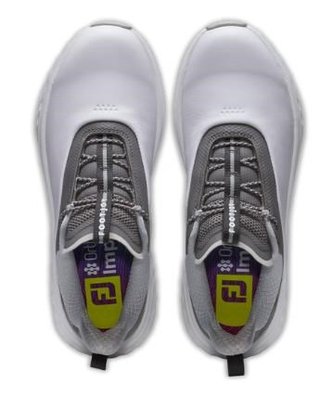 FootJoy Quantum Leather dames golfschoenen, wit/grijs