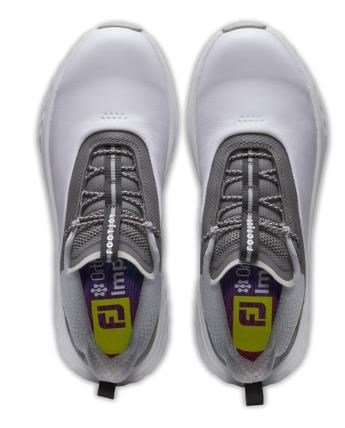 FootJoy Quantum Leather dames golfschoenen, wit/grijs