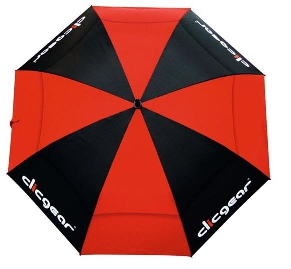 Clicgear Double Canopy golfparaplu 68", zwart/rood
