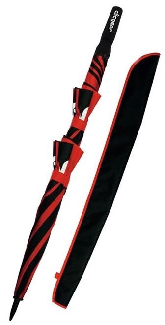 Clicgear Double Canopy golfparaplu 68", zwart/rood