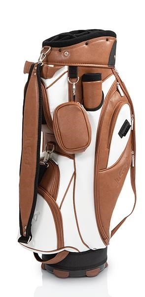 JuCad Style cart bag, bruin/wit