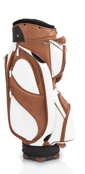 JuCad Style cart bag, bruin/wit