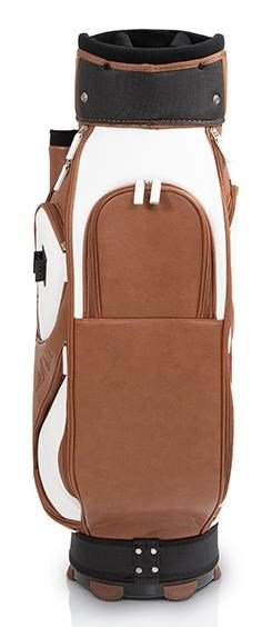 JuCad Style cart bag, bruin/wit