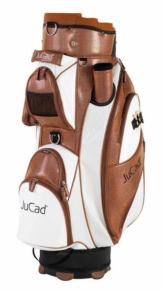 JuCad Style cart bag, bruin/wit