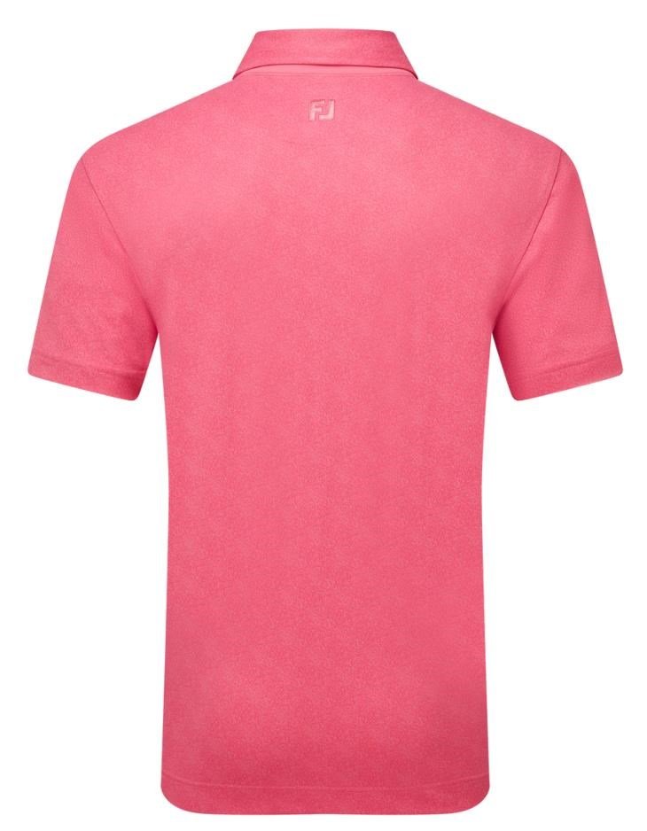 FootJoy Speckle Print Pique heren polo, pink lemonade