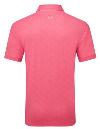 FootJoy Speckle Print Pique heren polo, pink lemonade