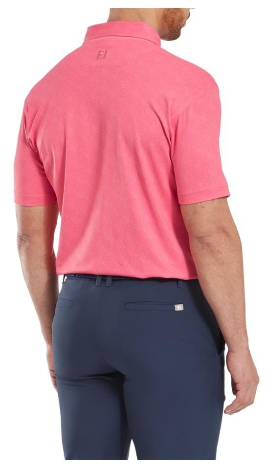 FootJoy Speckle Print Pique heren polo, pink lemonade