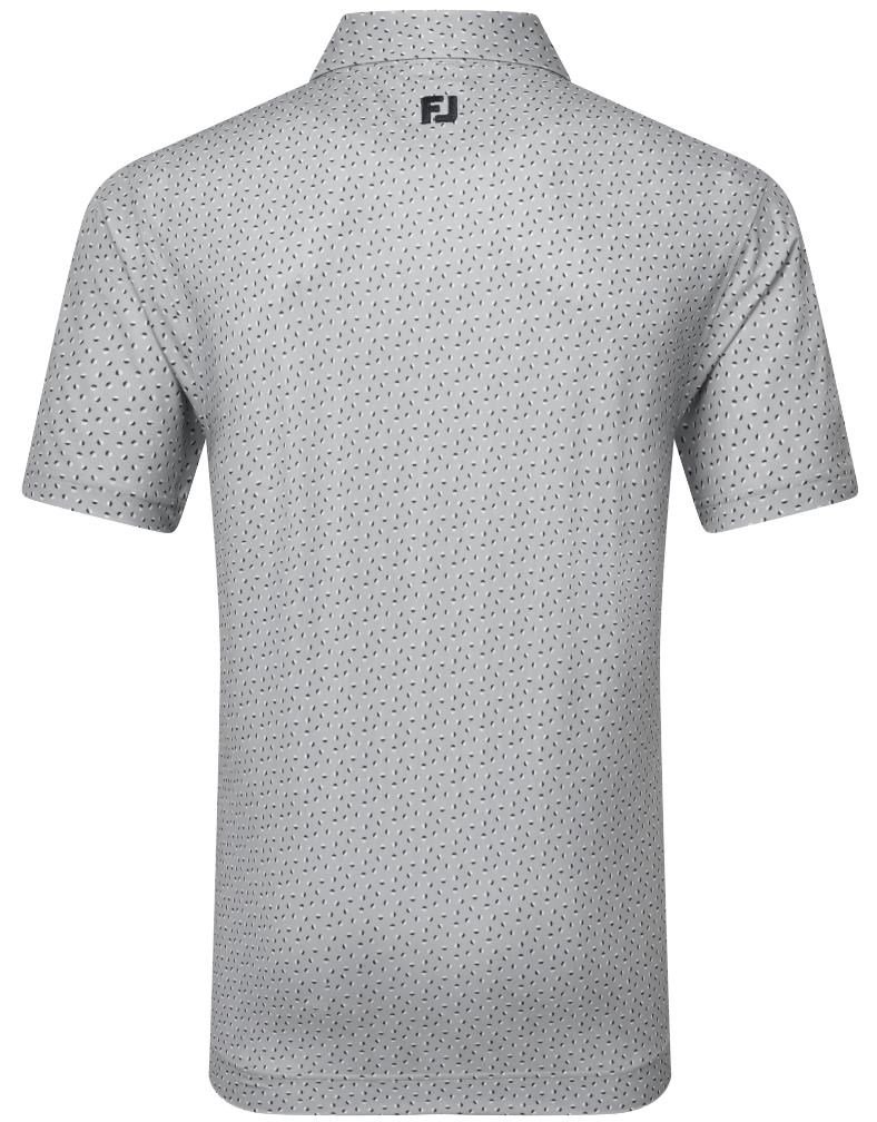 FootJoy Bounce Print Pique heren polo, grijs