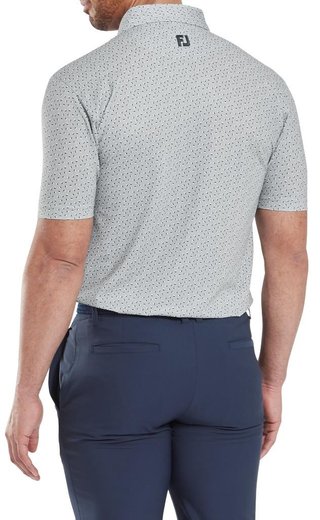 FootJoy Bounce Print Pique heren polo, grijs