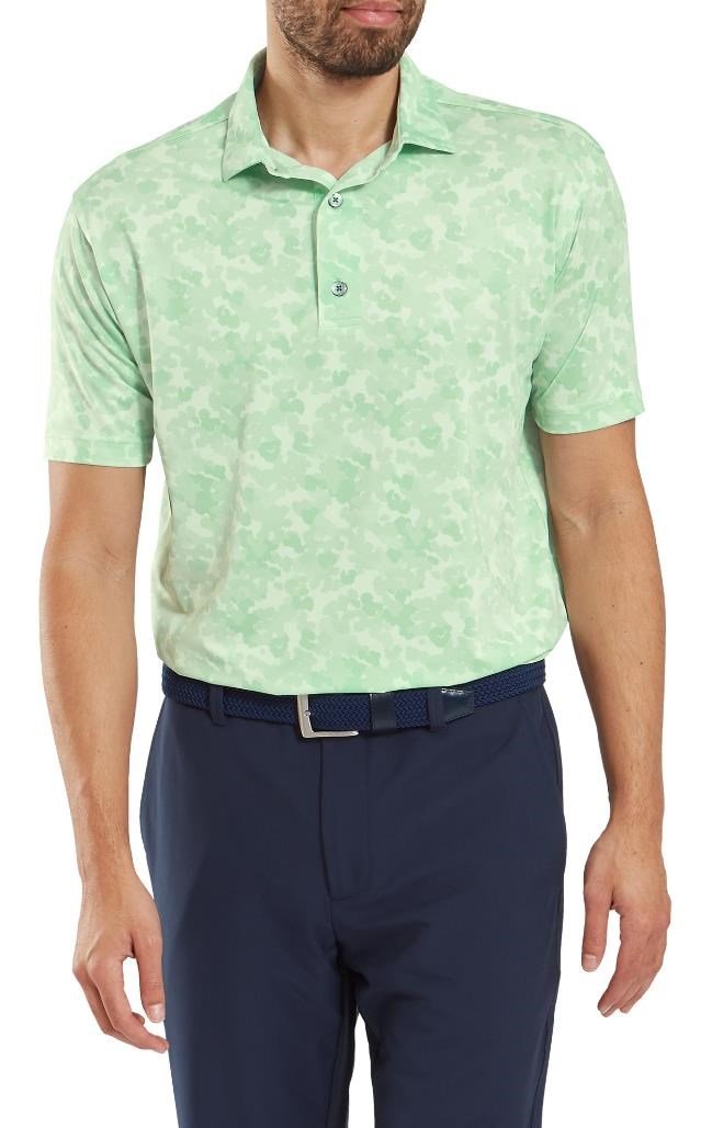 FootJoy Pop Camo Lisle heren polo, pistachio