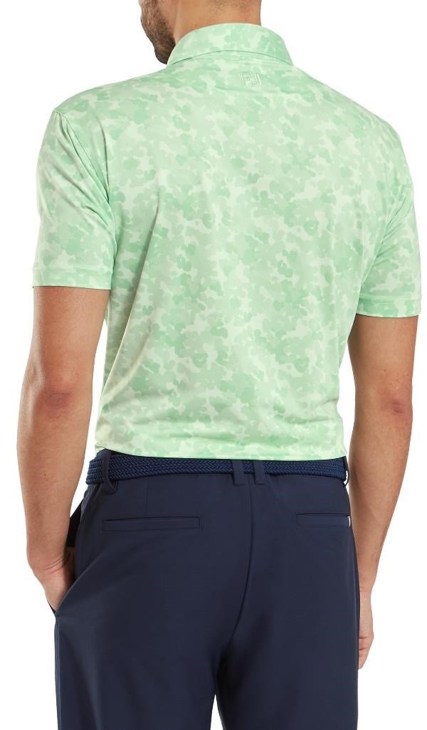FootJoy Pop Camo Lisle heren polo, pistachio