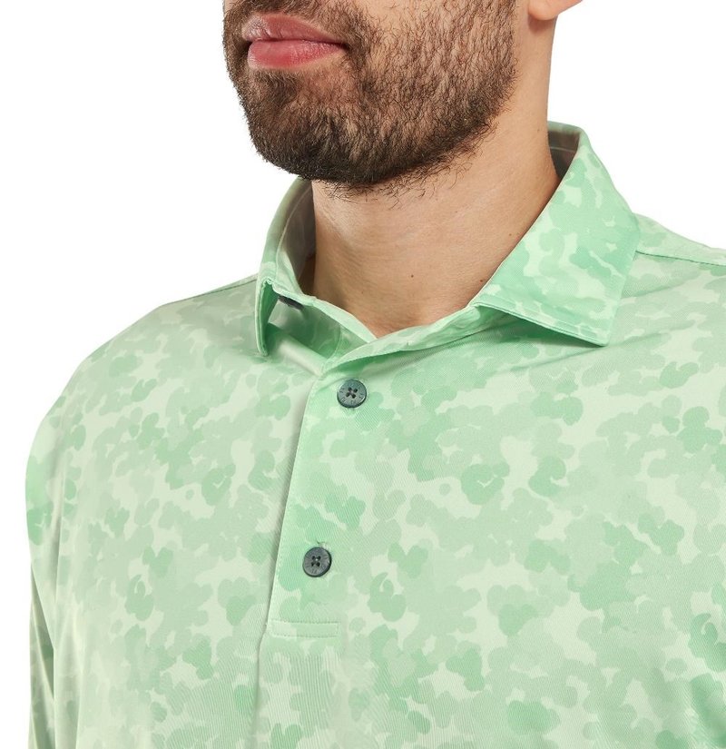 FootJoy Pop Camo Lisle heren polo, pistachio