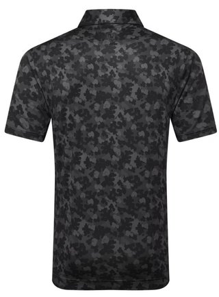 FootJoy Pop Camo Lisle heren polo, zwart