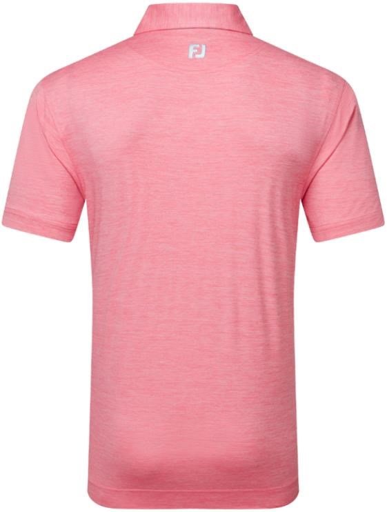 FootJoy Heather Lisle with Trim heren polo, pink lemonade heather