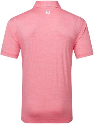 FootJoy Heather Lisle with Trim heren polo, pink lemonade heather