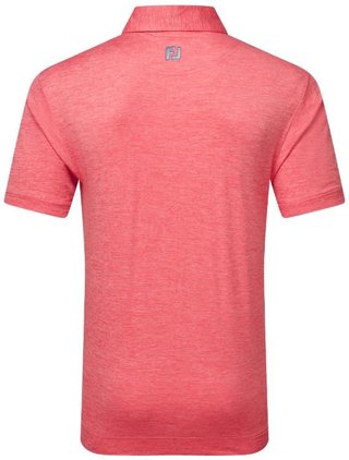 FootJoy Heather Lisle with Trim heren polo, hibiscus heather