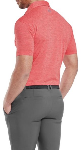 FootJoy Heather Lisle with Trim heren polo, hibiscus heather