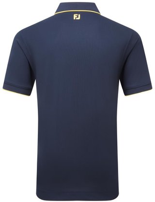 FootJoy Tipped Pique heren polo, navy/taxi