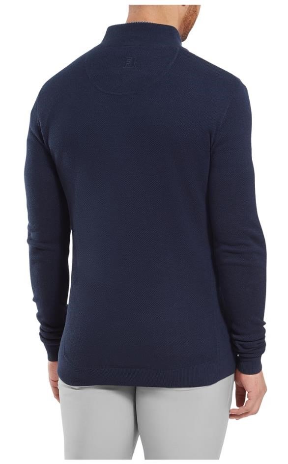 FootJoy Drirelease Button Placket heren sweater, dark denim