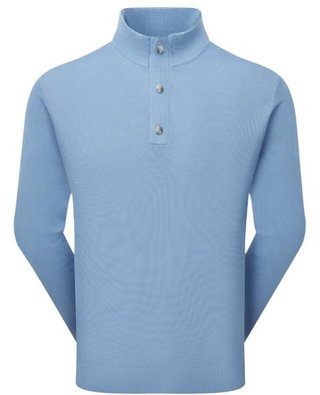 FootJoy Drirelease Button Placket heren sweater, blue jay