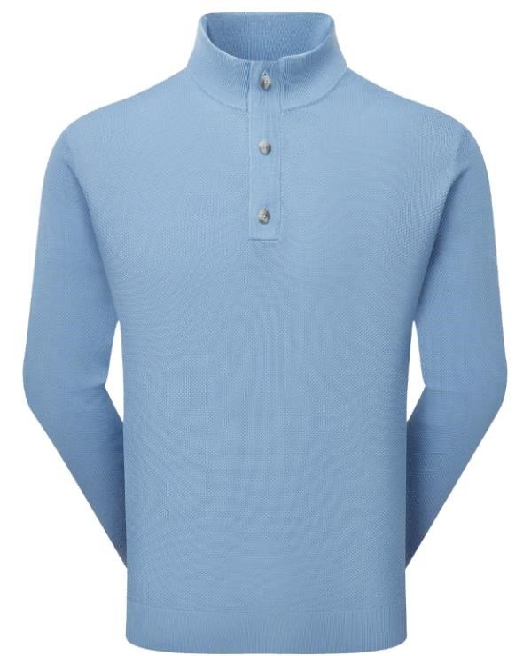 FootJoy Drirelease Button Placket heren sweater, blue jay