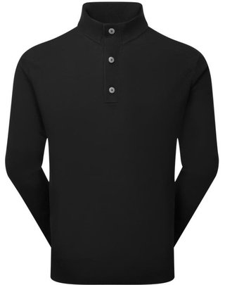 FootJoy Drirelease Button Placket heren sweater, zwart