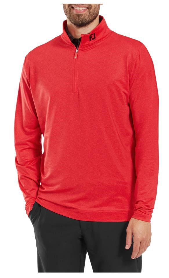 FootJoy Speckle Print Chill-Out heren sweater, hibiscus