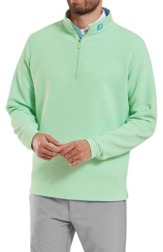 FootJoy Quilt Texture Chill-Out heren sweatshirt, pistache