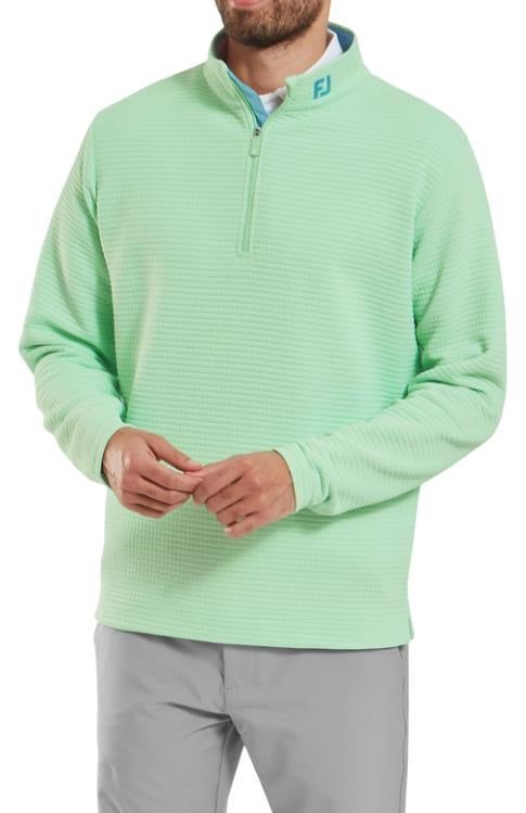 FootJoy Quilt Texture Chill-Out heren sweatshirt, pistache
