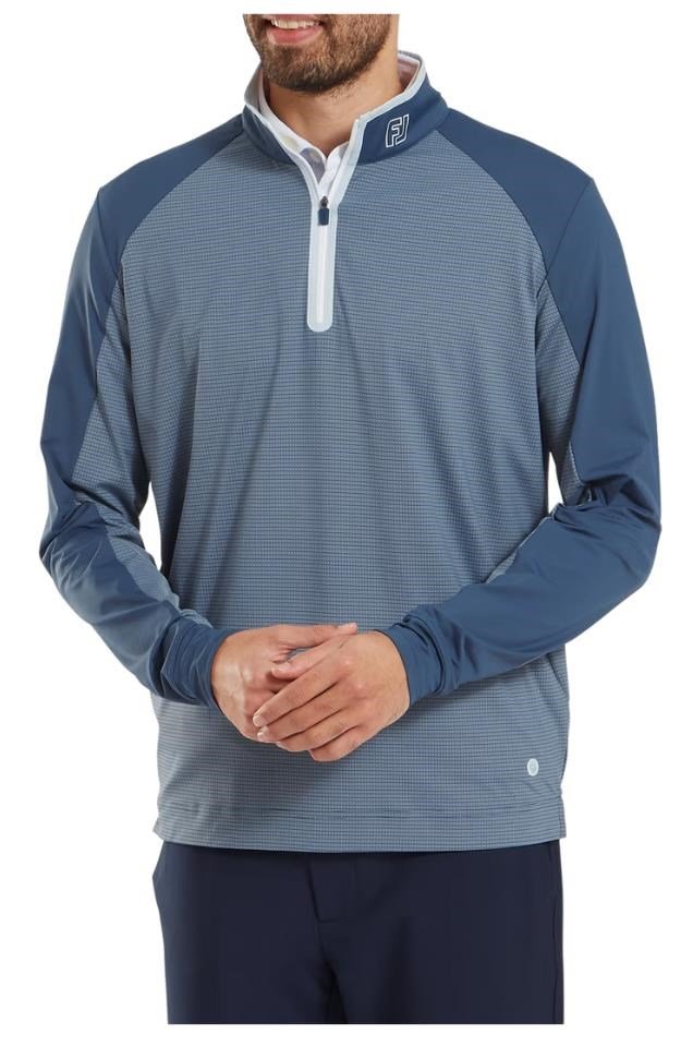 FootJoy TempoSeries Mixed Texture Chill-Out heren sweatshirt, dark denim