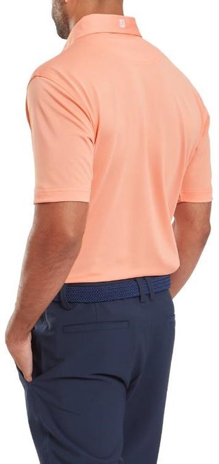 FootJoy Stretch Pique Solid heren polo, papaya