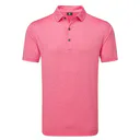 FootJoy Painted Floral Lisle heren polo, pink lemonade