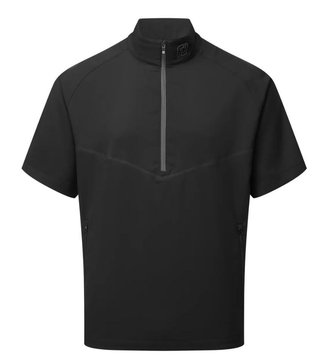 FootJoy Zephyr Short Sleeve Windshirt heren jack, zwart