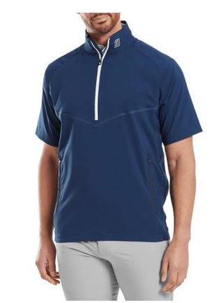 FootJoy Zephyr Short Sleeve Windshirt heren jack, navy