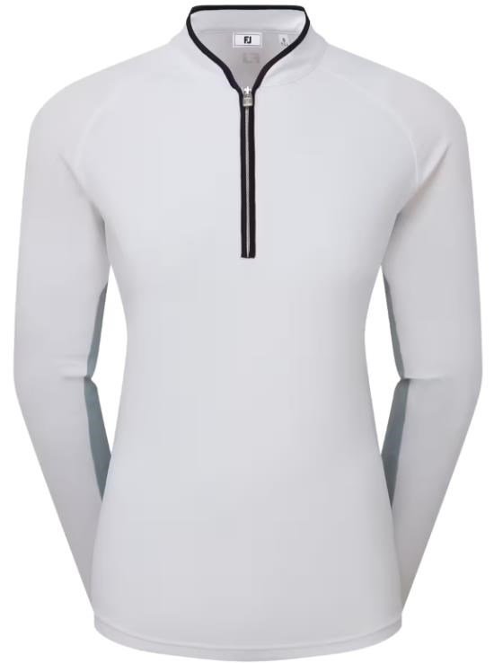 FootJoy 1/4-Zip LS Sun Protection dames shirt, wit