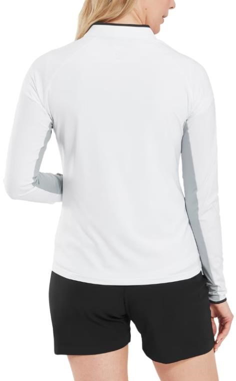 FootJoy 1/4-Zip LS Sun Protection dames shirt, wit