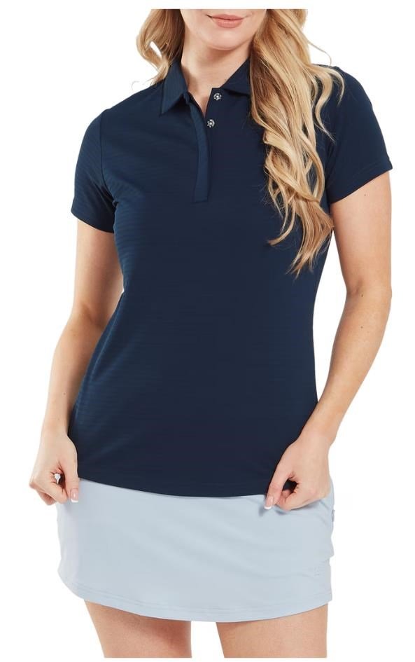 FootJoy Jacquard SS dames polo, navy