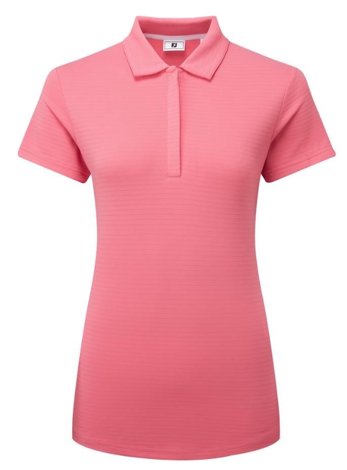 FootJoy Jacquard SS dames polo, pink lemonade