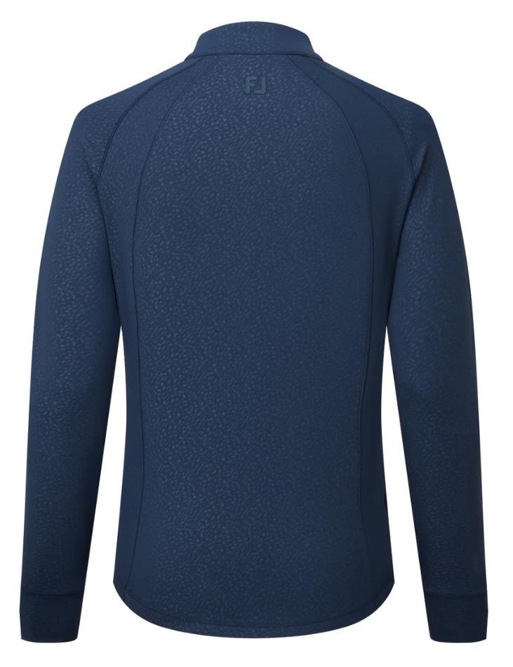FootJoy Embossed Full-Zip Midlayer dames sweatshirt, navy