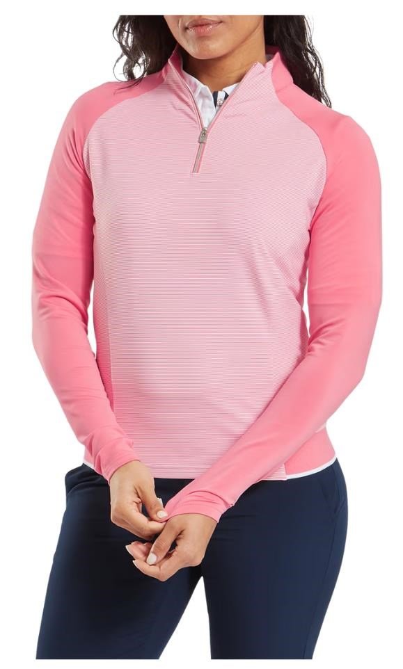 FootJoy 1/4-Zip Midlayer dames sweatshirt, pink lemonade
