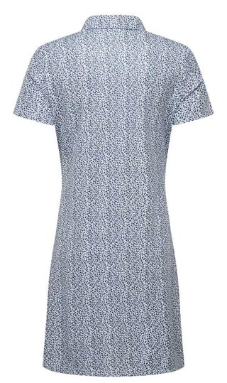 FootJoy Animal Print dames jurk, wit/skyway/navy