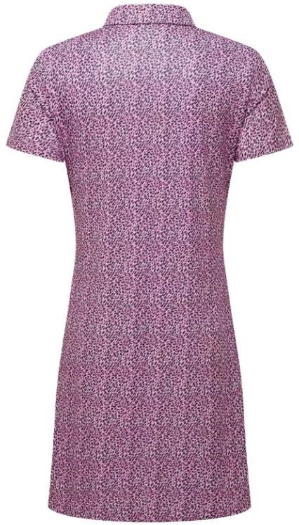 FootJoy Animal Print dames jurk, wit/berry/zwart