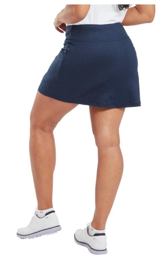 FootJoy Aerial Performance Knit dames skort, navy animal print