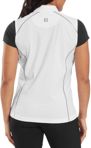 FootJoy TempoSeries Full-Zip dames vest, wit/zilver