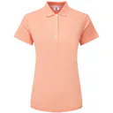 FootJoy Stretch Pique Solid dames polo, papaya