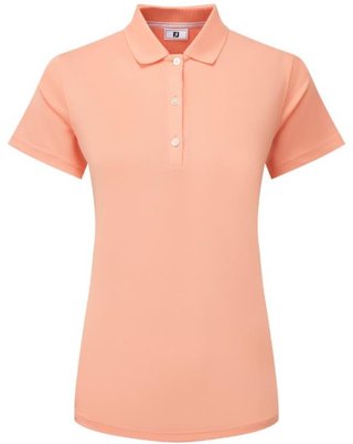 FootJoy Stretch Pique Solid dames polo, papaya