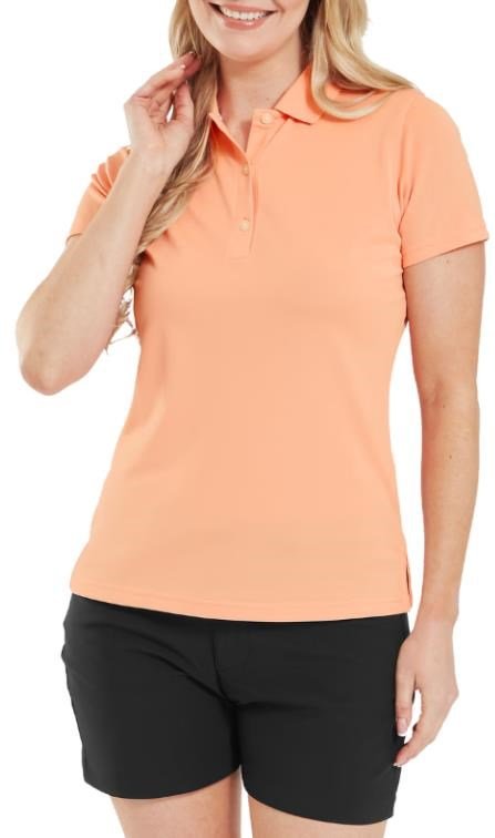 FootJoy Stretch Pique Solid dames polo, papaya