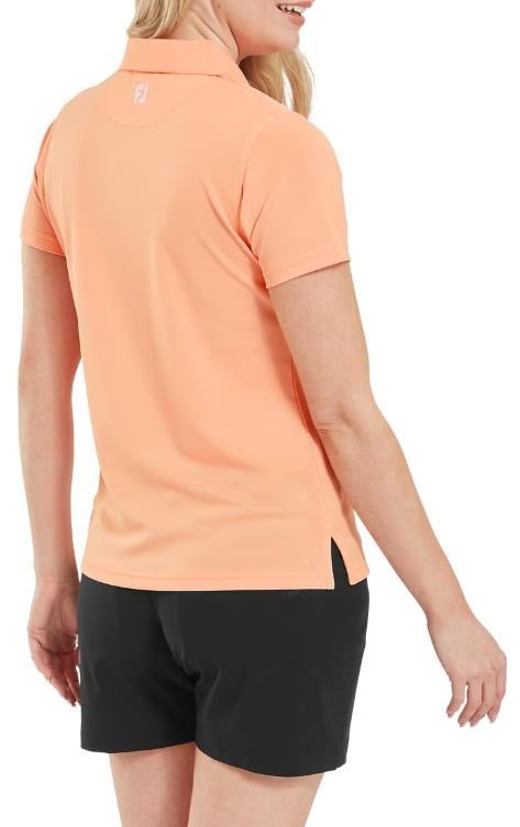FootJoy Stretch Pique Solid dames polo, papaya