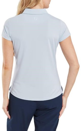 FootJoy Cap Sleeve Lisle dames polo, skyway